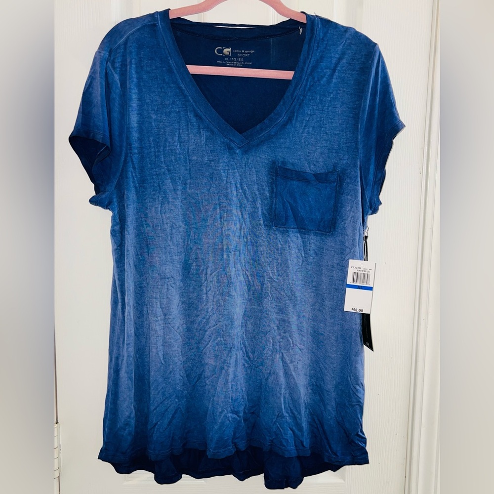 Cable & Gauge Deep Blue Short Sleeve Tee